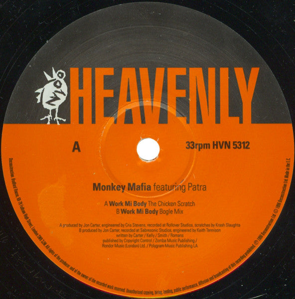 Monkey Mafia Featuring Patra : Work Mi Body (12", Single)