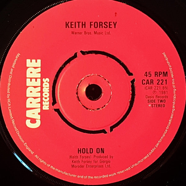 Keith Forsey : Take Me To The Pilot (7")