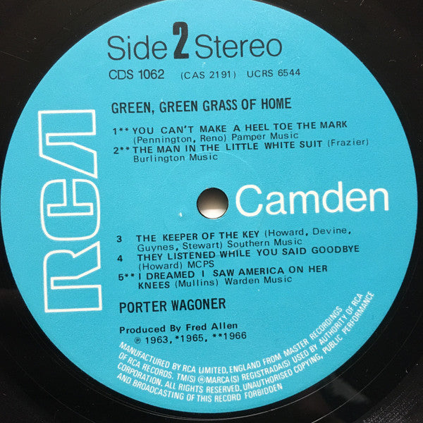 Porter Wagoner : Green, Green Grass Of Home (LP, Comp)