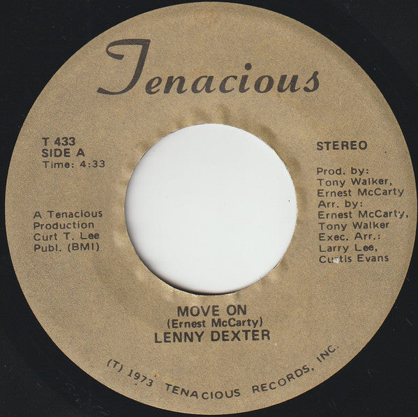 Lenny Dexter : Move On (7", Single)