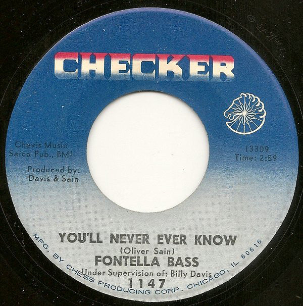 Fontella Bass : Safe And Sound / You'll Never Ever Know (7", Single)