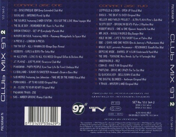 Various : Club Mix 97 2 (2xCD, Mixed)
