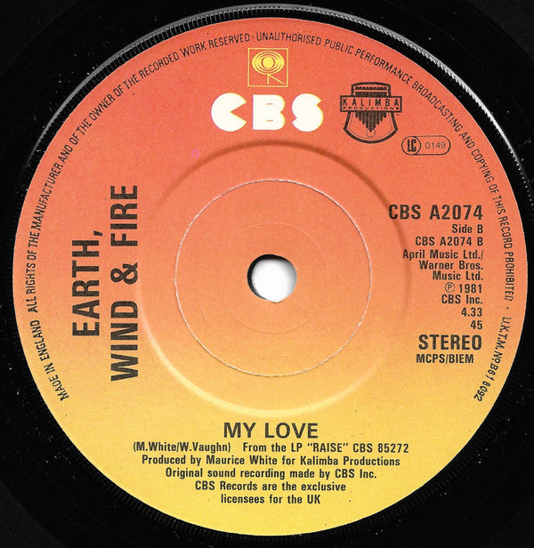 Earth, Wind & Fire : Wanna Be With You (7", Single)
