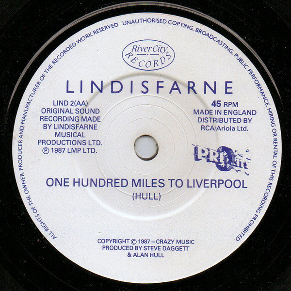 Lindisfarne : Love On The Run / 100 Miles To Liverpool (7", Single)