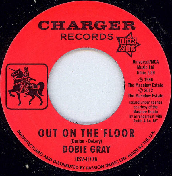 Dobie Gray : Out On The Floor (7", Single)