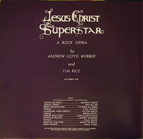 Various : Jesus Christ Superstar (2xLP, Album, RE, Gat)