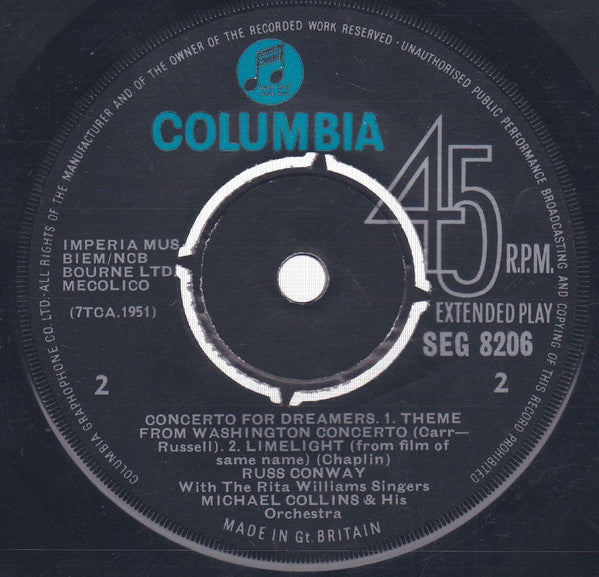 Russ Conway : Concerto For Dreamers (7", EP)