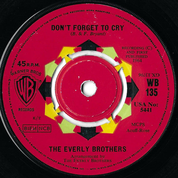 Everly Brothers : The Ferris Wheel (7", Single)