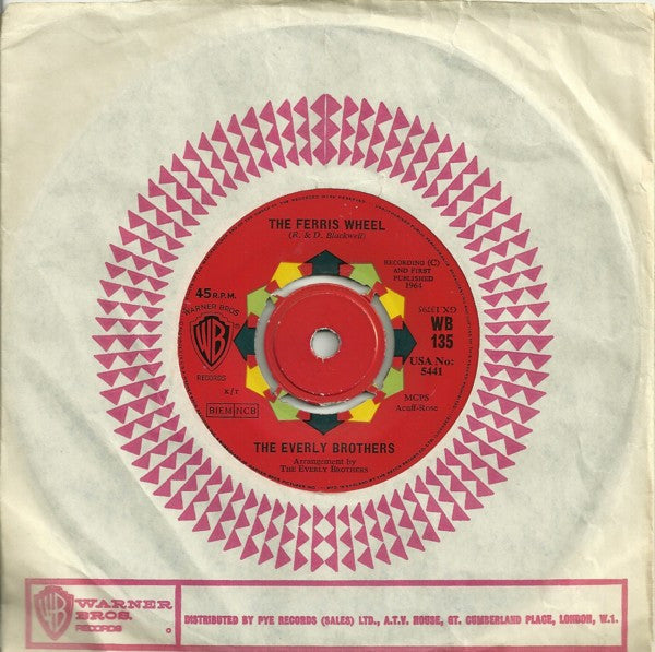Everly Brothers : The Ferris Wheel (7", Single)