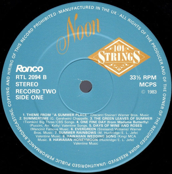 101 Strings : Noon (LP, Comp)