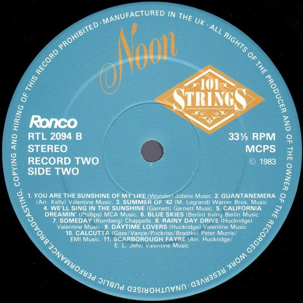 101 Strings : Noon (LP, Comp)