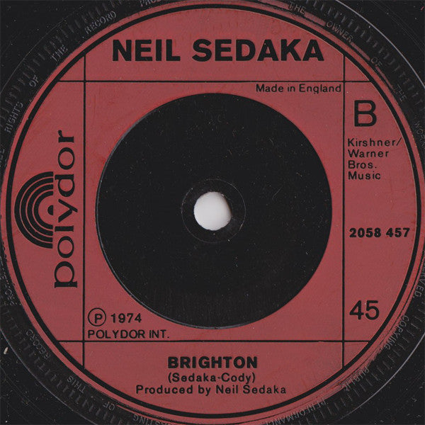Neil Sedaka : Going Nowhere (7", Single)
