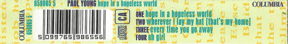 Paul Young : Hope In A Hopeless World (CD, Single)