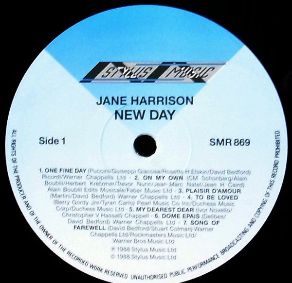 Jane Harrison : New Day (LP, Album)
