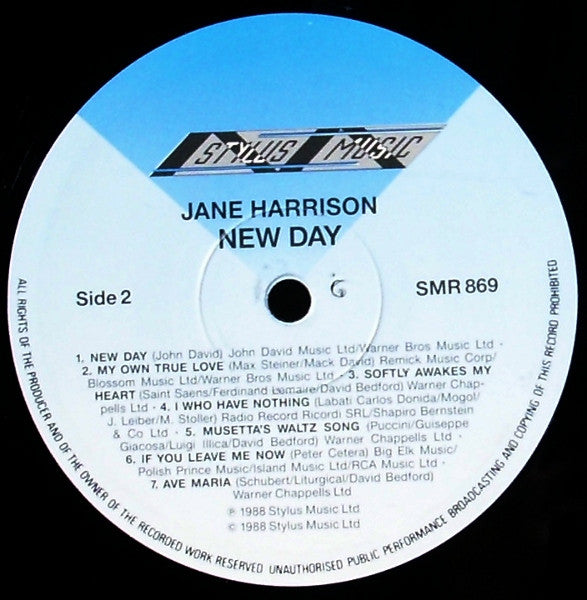Jane Harrison : New Day (LP, Album)