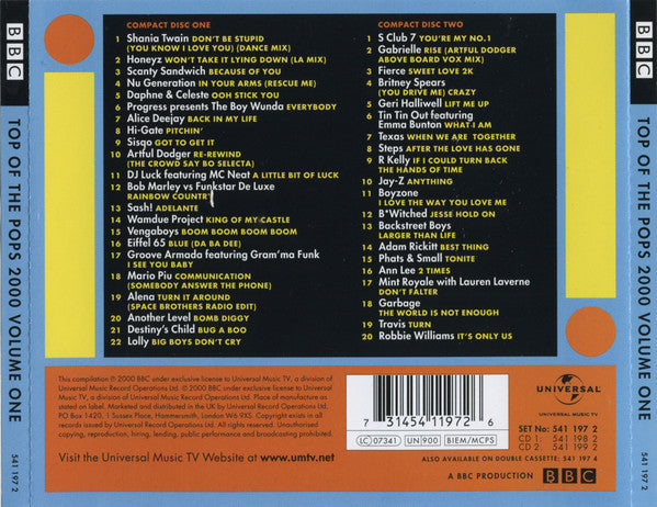 Various : Top Of The Pops 2000 Volume One (2xCD, Comp)