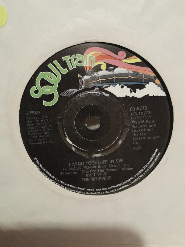 The Whispers : Living Together In Sin (7")