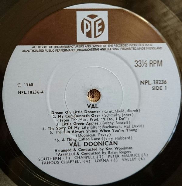 Val Doonican : Val (LP, Mono)
