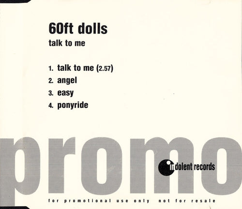 60ft Dolls : Talk To Me (CD, Single, Promo)