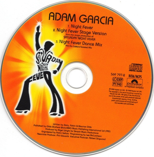 Adam Garcia : Night Fever (CD, Single)