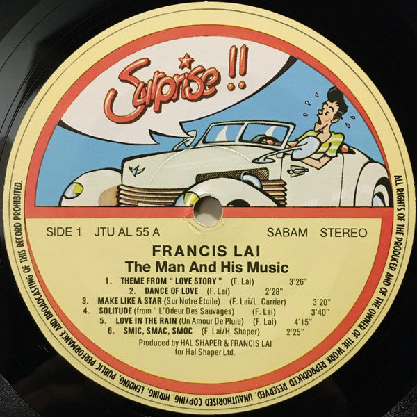 Francis Lai : The Man And His Music (LP, Comp)