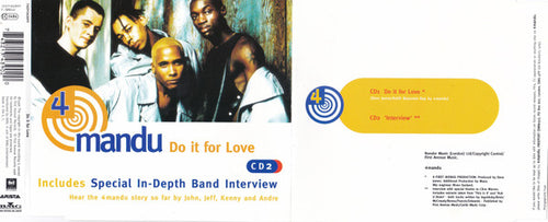4Mandu : Do It For Love (CD, Single, CD2)