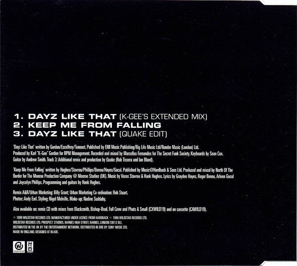Fierce (2) : Dayz Like That (CD, Single)