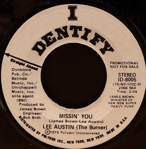 Lee Austin : Missin' You (7", Single, Promo)