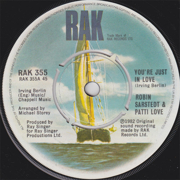 Robin Sarstedt & Patti Love : You're Just In Love (7", Single)