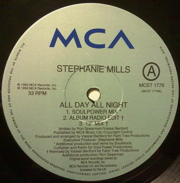 Stephanie Mills : All Day, All Night (12")