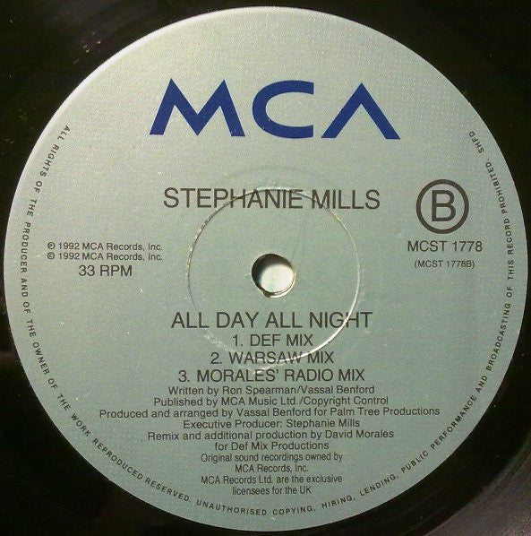 Stephanie Mills : All Day, All Night (12")