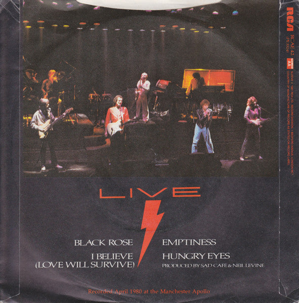 Sad Café : Live In Concert (7", Single, Sol)