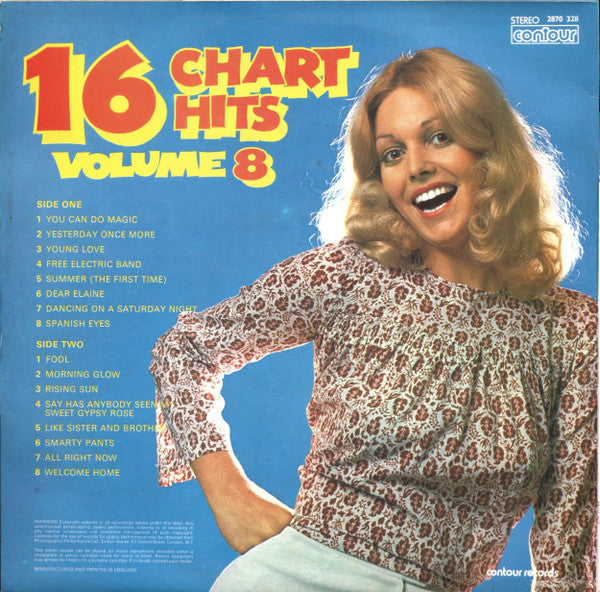 Unknown Artist : 16 Chart Hits Volume 8 (LP, Comp)