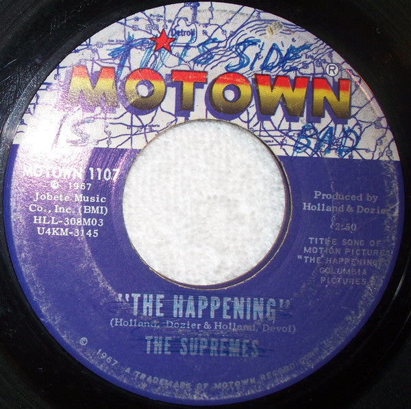 The Supremes : The Happening (7", Single, Roc)