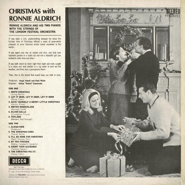 Ronnie Aldrich With The Strings Of The London Festival Orchestra : Christmas With Ronnie Aldrich (LP, Album)
