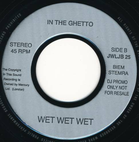 Wet Wet Wet : Don't Want To Forgive Me Now (7", Single, Jukebox, Promo,  )