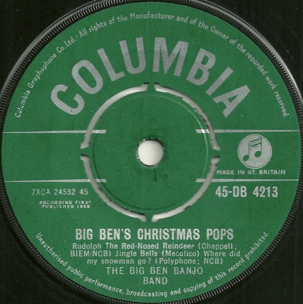 The Big Ben Banjo Band : Big Ben's Christmas Pops (7", Single)