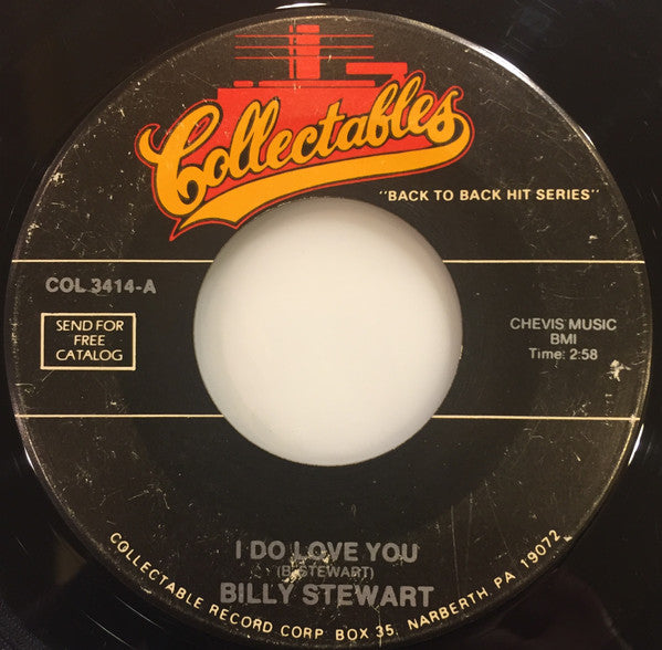 Billy Stewart : I Do Love You / Summertime (7", Single, RE)
