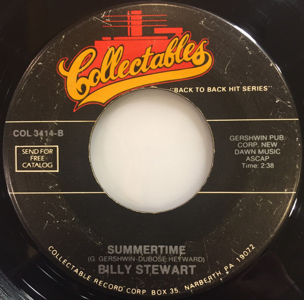 Billy Stewart : I Do Love You / Summertime (7", Single, RE)