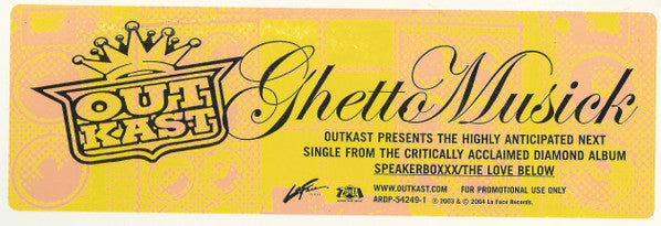 OutKast : Ghetto Musick (12", Promo)