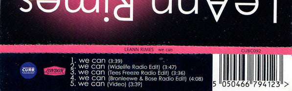 LeAnn Rimes : We Can (CD, Single, Enh)