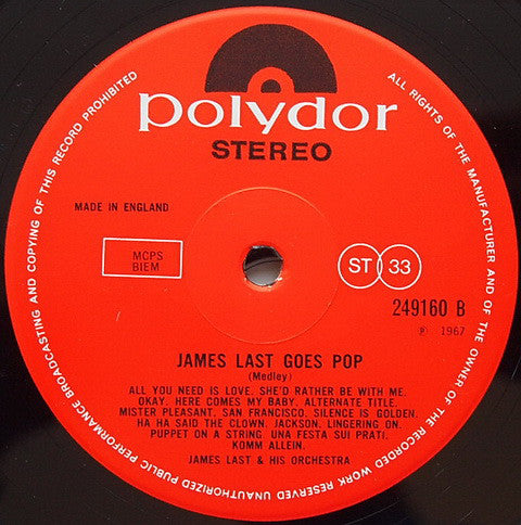 Orchester James Last : James Last Goes Pop (LP, Album)