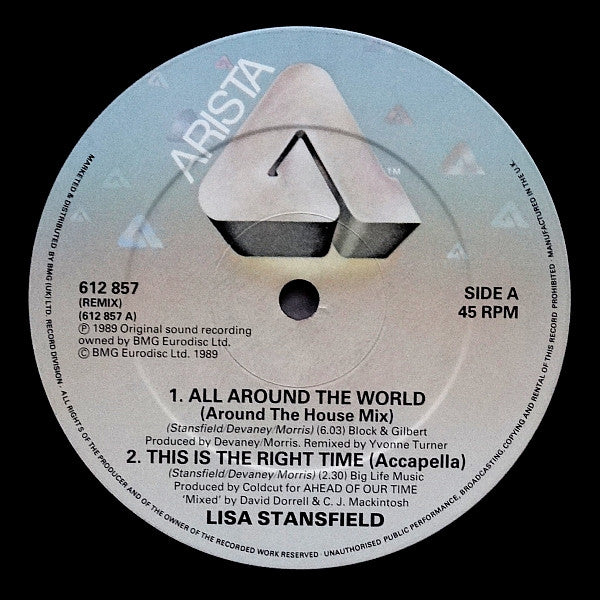 Lisa Stansfield : All Around The World (Around The House Mix) (12")
