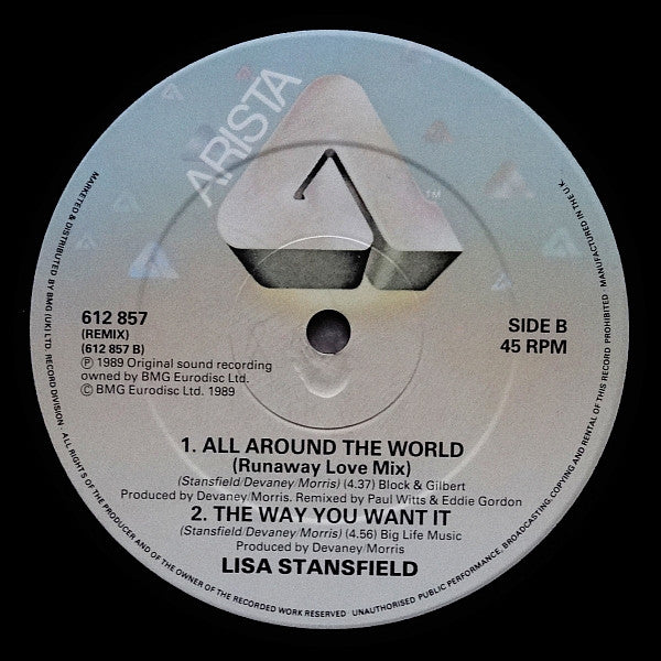 Lisa Stansfield : All Around The World (Around The House Mix) (12")