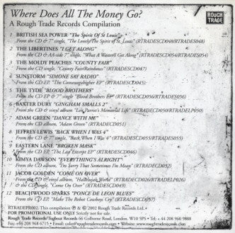 Various : Where Does All The Money Go? A Rough Trade Records Compilation (CD, Comp, Promo)