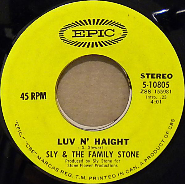 Sly & The Family Stone : Family Affair / Luv N' Haight (7", Single)