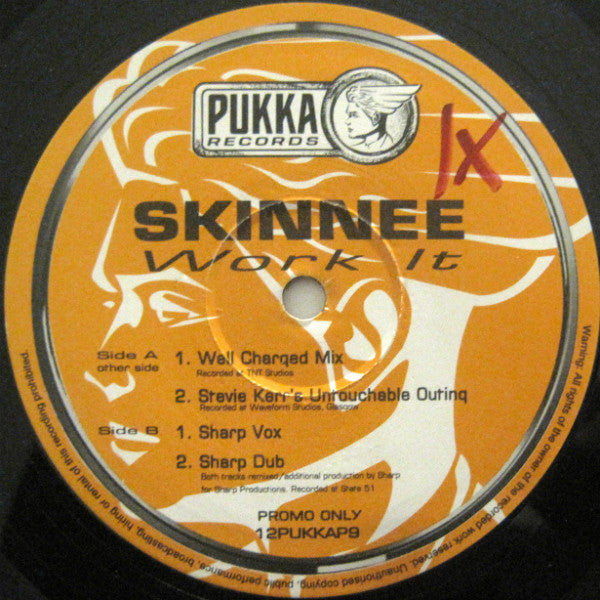Skinnee : Work It (12", Promo)