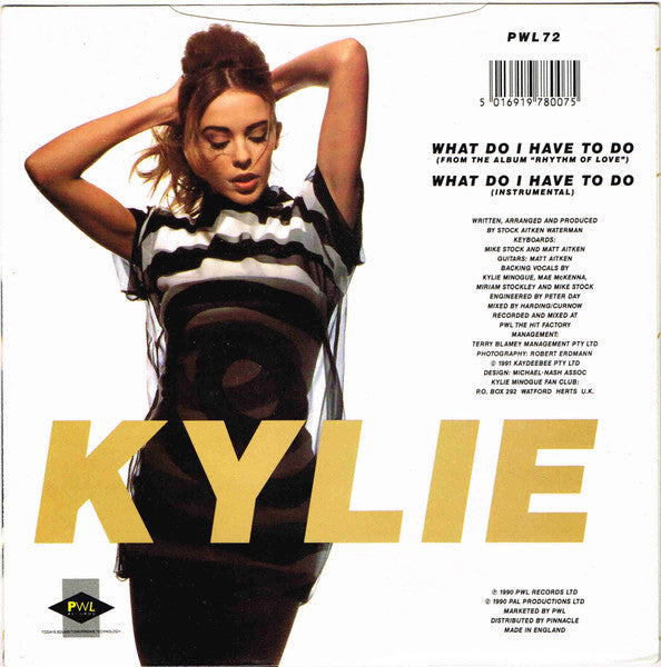 Kylie Minogue : What Do I Have To Do (7", Single)