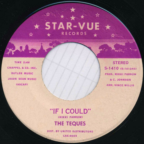 The Teques : If I Could (7")