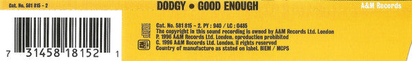 Dodgy : Good Enough (CD, Single)